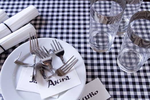 100円フォークのネームホルダー