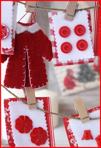 ◆クリスマスNo．１　ビンテージボタンでかわいいクリスマス