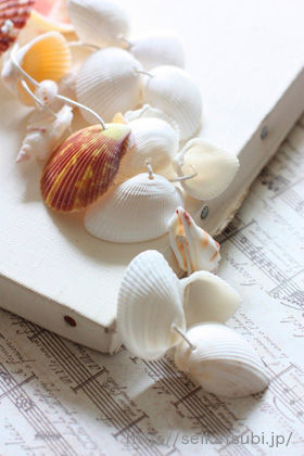 拾った貝殻でミニミニインテリア！