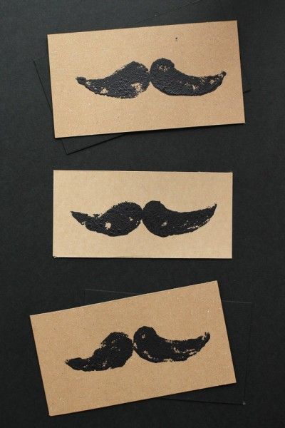 今年の父の日のカードは、”ひげ”でおもしろ素敵に♪