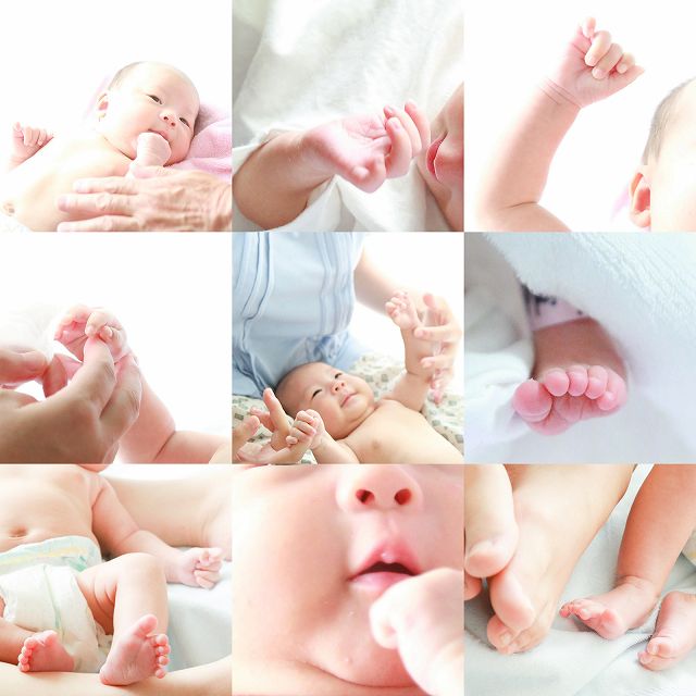 【スマホ孫撮り】寝てしまったときがパーツ撮りのチャンス♪