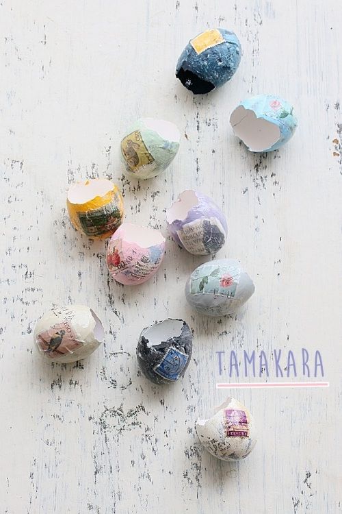 タマカラ多肉をカラフルにアレンジして、イースターエッグに♪