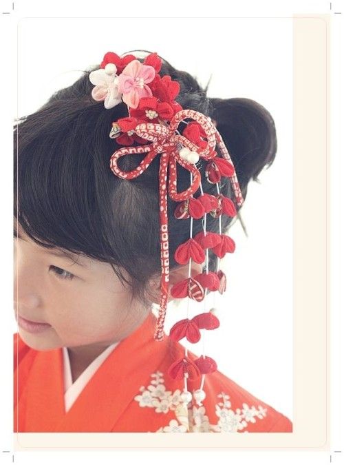 つまみ細工で、世界でひとつの七五三の髪飾り