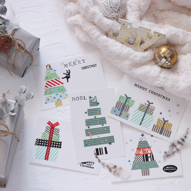 不器用さん必見！マスキングテープで簡単おしゃれなクリスマスカード