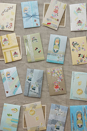 シールでサマーポチ袋