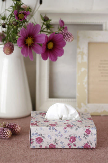 秋の夜長に簡単工作♪　ポケットティッシュボックス