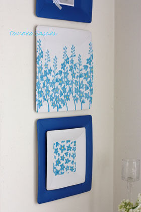 イケア紙皿で簡単インテリア