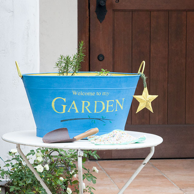 ビタミンカラーでステンシル♪　冬の庭を元気に彩ろう！