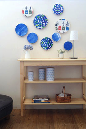 刺繍枠でつくる　簡単ファブリックパネル