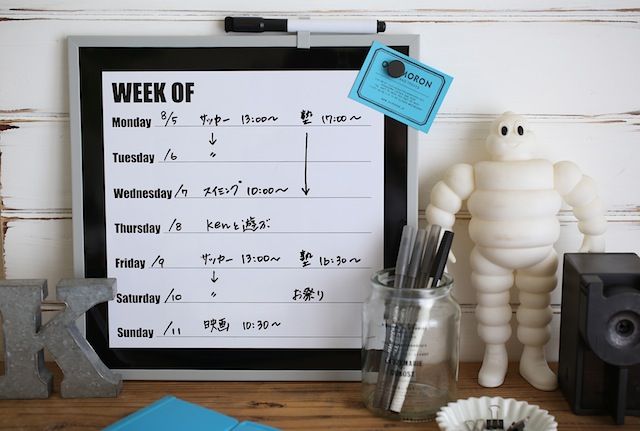 3coinsグッズでバッチリ！子どもの夏休みスケジュールボード