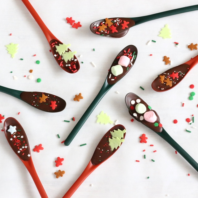 簡単クリスマスギフト♪ 可愛いスプーンチョコの作り方