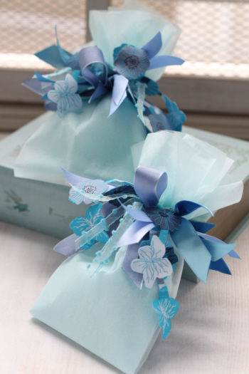 リボンを使って簡単シュシュアレンジ