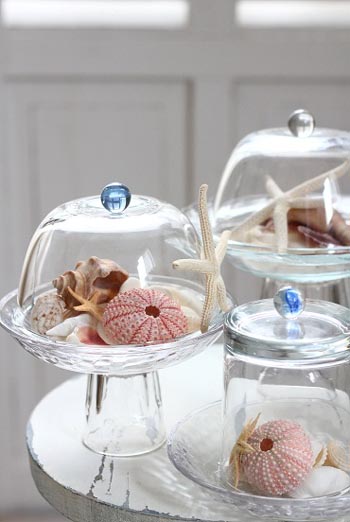 ビー玉とガラスボウルさえあれば。ガラスドームで夏のディスプレイ