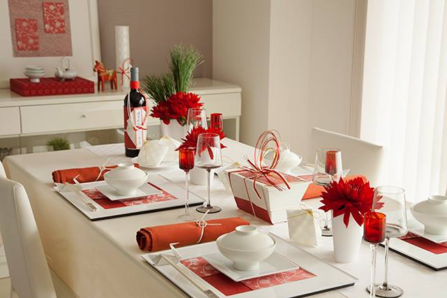 京都・唐紙を使ったはんなり和モダンなお正月テーブル