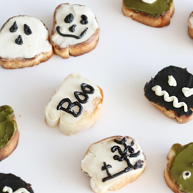 ３ステップで簡単☆ハロウィンのお絵描きパン