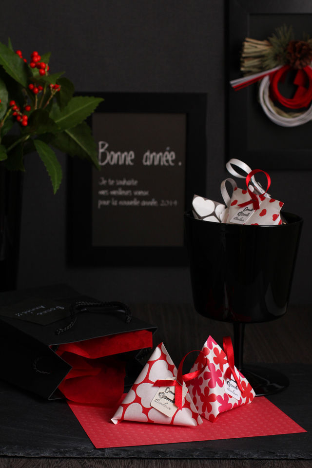 簡単！テトラ折りのプチお年賀 de 新年のご挨拶！