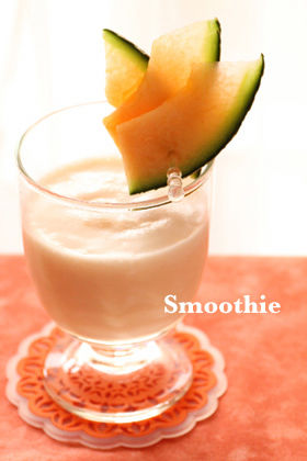 涼やかに　メロンスムージー