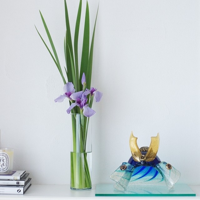 【初夏の花色配色】藤色＆黄緑色　端午の節句に！IKEAの花瓶で菖蒲をモダンに飾るコツ