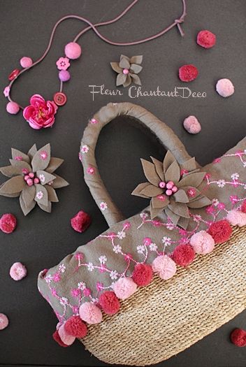 古い洋服でかごバックを秋仕様にリメイク