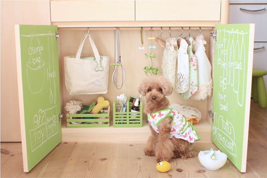 チョークボードペイントで整理整頓～わんこのクローゼット～