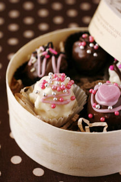 チーズ蒸しパンを使って簡単・おいしいバレンタインチョコ