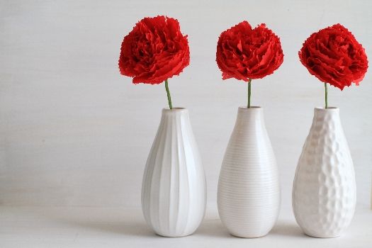 ＩＫＥＡのペーパーナプキンで作るカーネーション