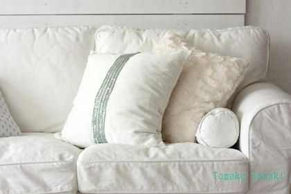 イケアをリメイク！スパンコールクッション