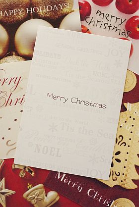 オーナメントでオリジナルクリスマスカード