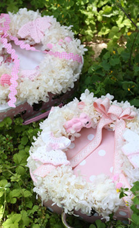 出産祝いに贈るリース