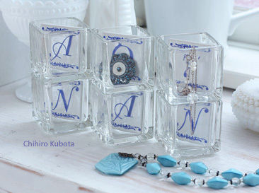 １００円タイルで即席！夏のアクセサリーボックス