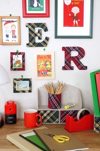 お気に入りの生地でアルファベットオブジェ