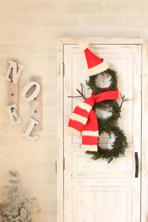 つなげるだけで簡単！かわいいスノーマンリース