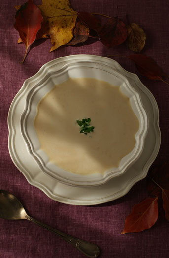 ほんのりと甘い秋　栗のポタージュスープ