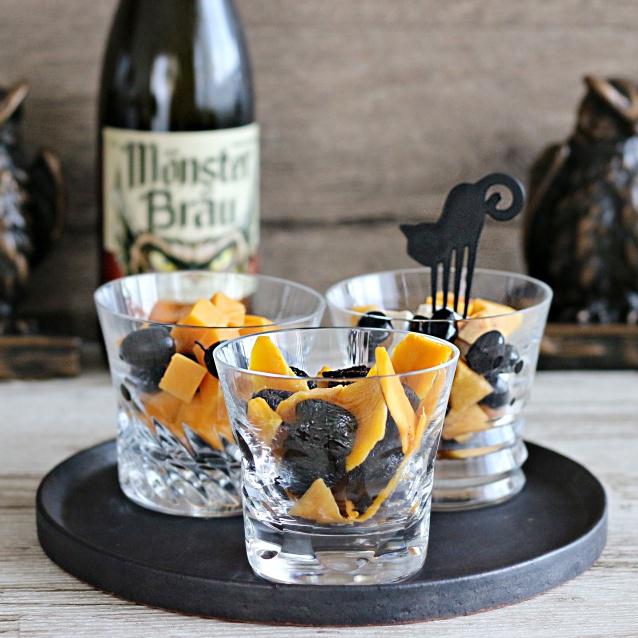 切って混ぜるだけ！ハロウィンカラーの簡単おつまみ　３品