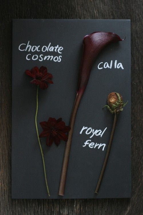 チョコレート色のお花で、スイート＆クールに♪