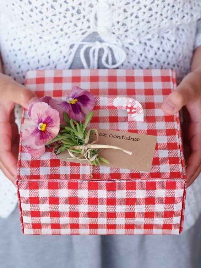 ケーキ箱がお皿に変身?!　ピクニックや持ち寄りパーティに♪