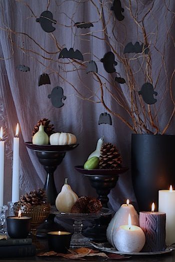 ◆ハロウィンウィークNo.1　１００均グッズで作るブラックハロウィンオーナメント