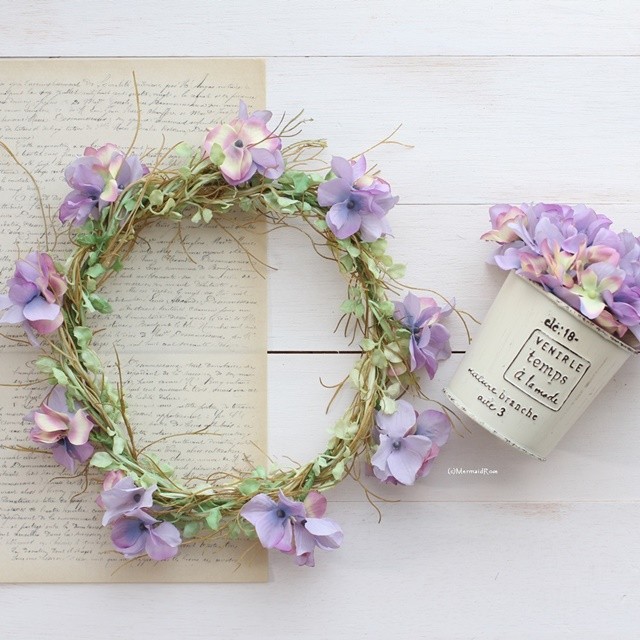 インテリアリースにもなる花冠（花かんむり）の作り方