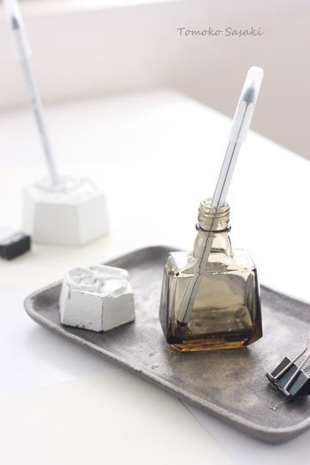 お金をかけず・お洒落なペンたて