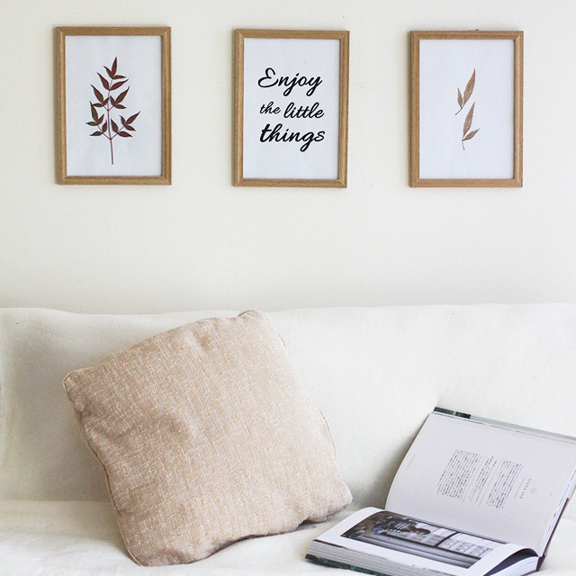 100均のフレームで作る　秋のボタニカルアートフレーム