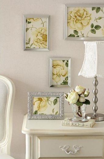 お気に入りのファブリックでウォールデコ