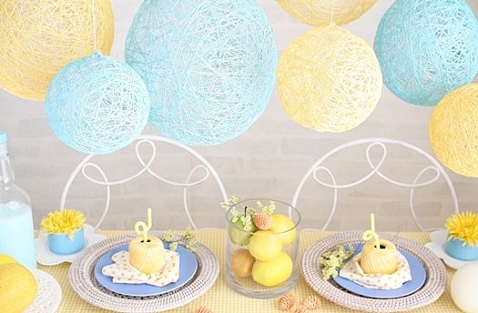 繊細・涼しげ　糸を巻いてつくるランプシェード