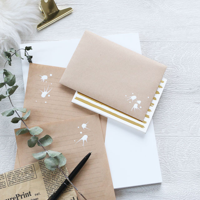 使い切れないマニキュアの活用法♪ 手書きプチアートのレターセット