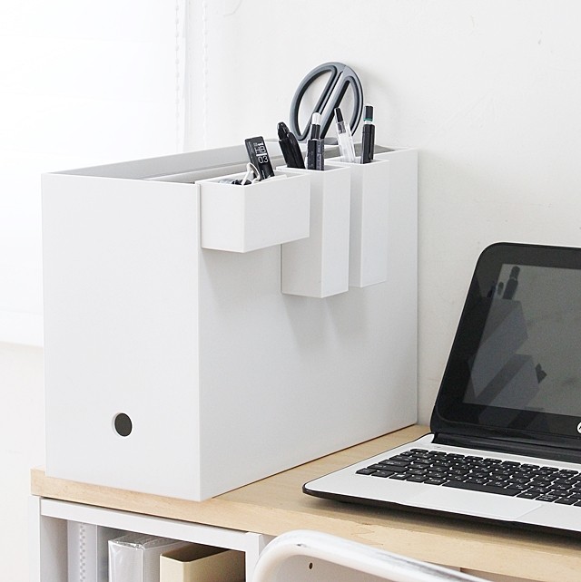 無印良品の新商品！ 「ファイルボックスポケット」で3種の収納方法