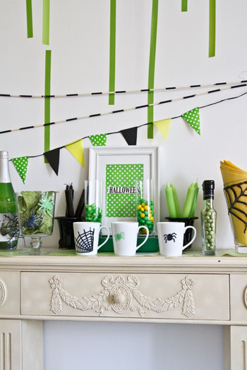 ◆ハロウィン特集№6．　木工用ボンドで作った不思議なシールでハロウィーン・グラスデコ