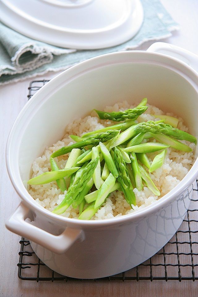 ビタミンたっぷり♪　アスパラごはん　