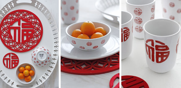 珍しい！中華圏のＩＫＥＡ限定「福」グッズでミニインテリア