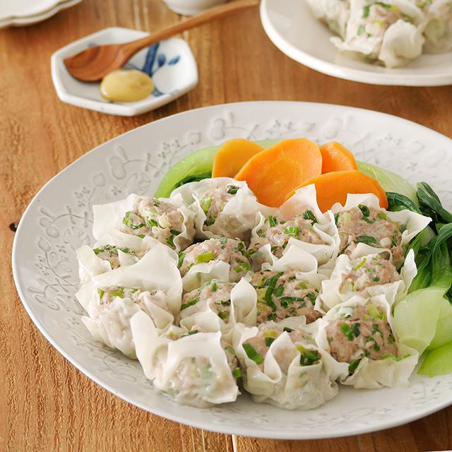 蒸し器不要！ フライパンで作る「ネギ焼売」