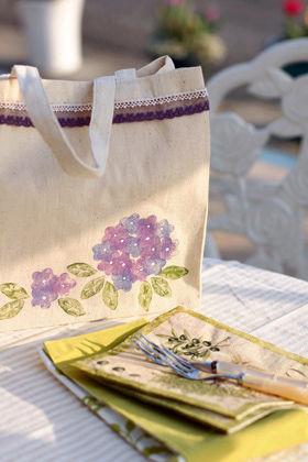 野菜スタンプでつくるオリジナルランチバッグ