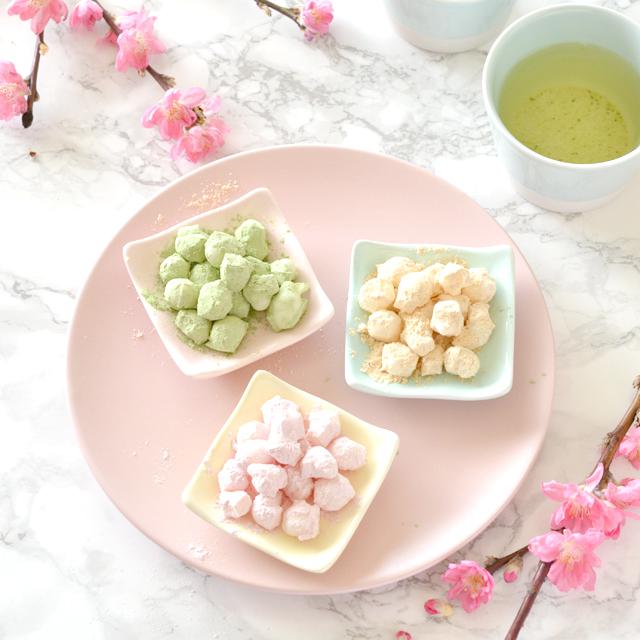 余った餅を簡単リメイク☆３色ひなあられの作り方